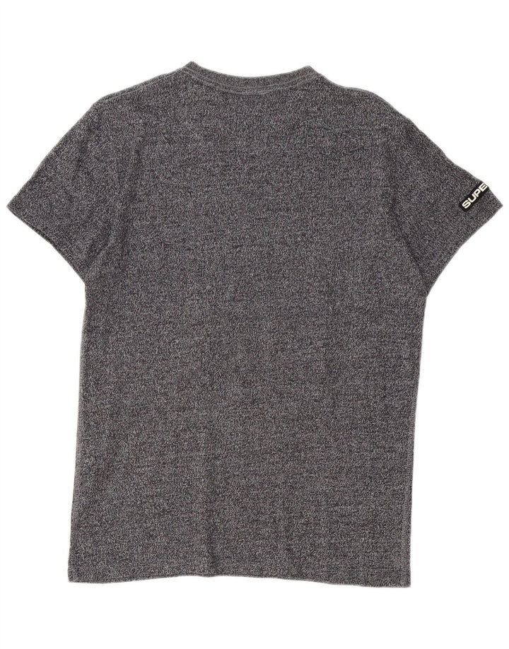 Tricou grafic pentru bărbați Superdry Top din bumbac cu pete gri mediu