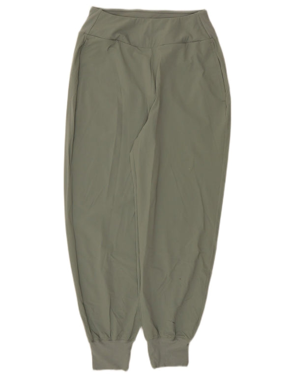 Pantaloni de trening pentru femei Nike Dri Fit Crop Pantaloni de jogging UK 10 Small Gri Nylon