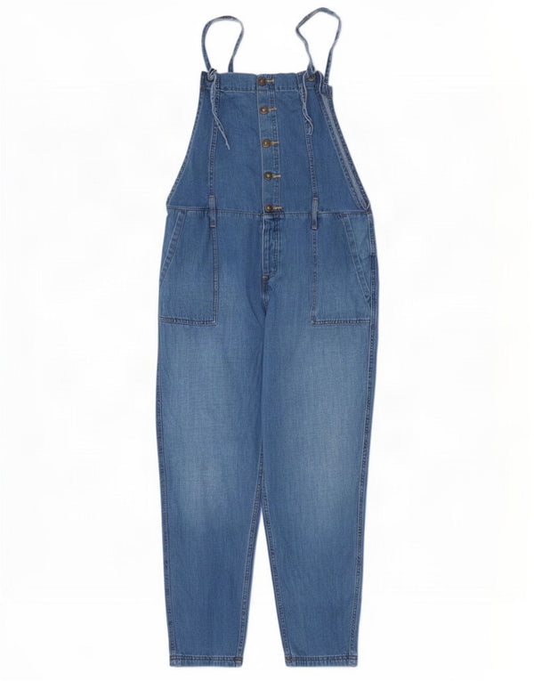 Salopetă de denim pentru femei White Stuff UK 14 Large W36 L26 Blue Bumbac