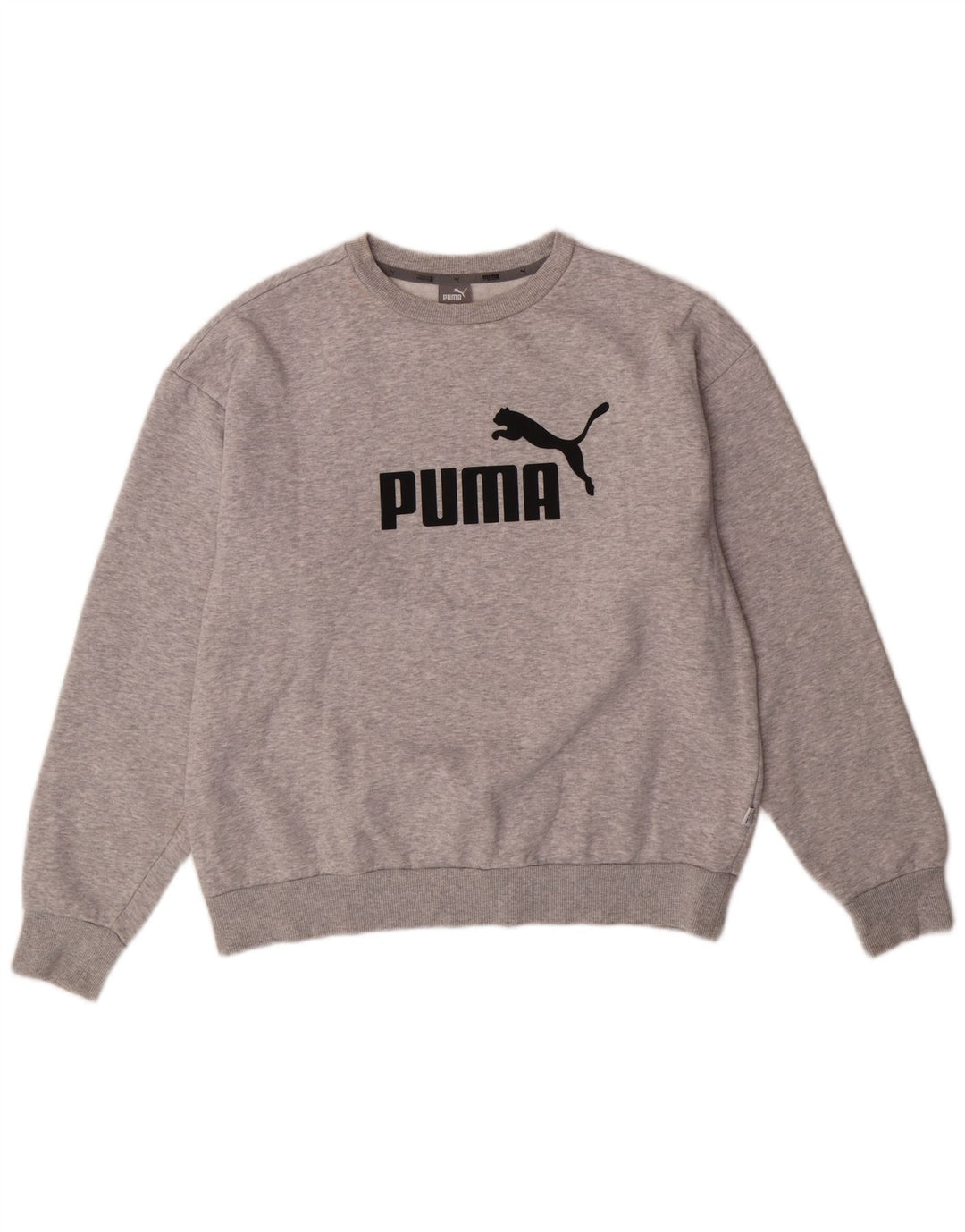 Pulover cu grafic pentru femei PUMA UK 14 bumbac gri mediu