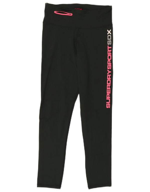 Leggings cu grafică pentru femei SUPERDRY UK 10 Poliamidă verde mică