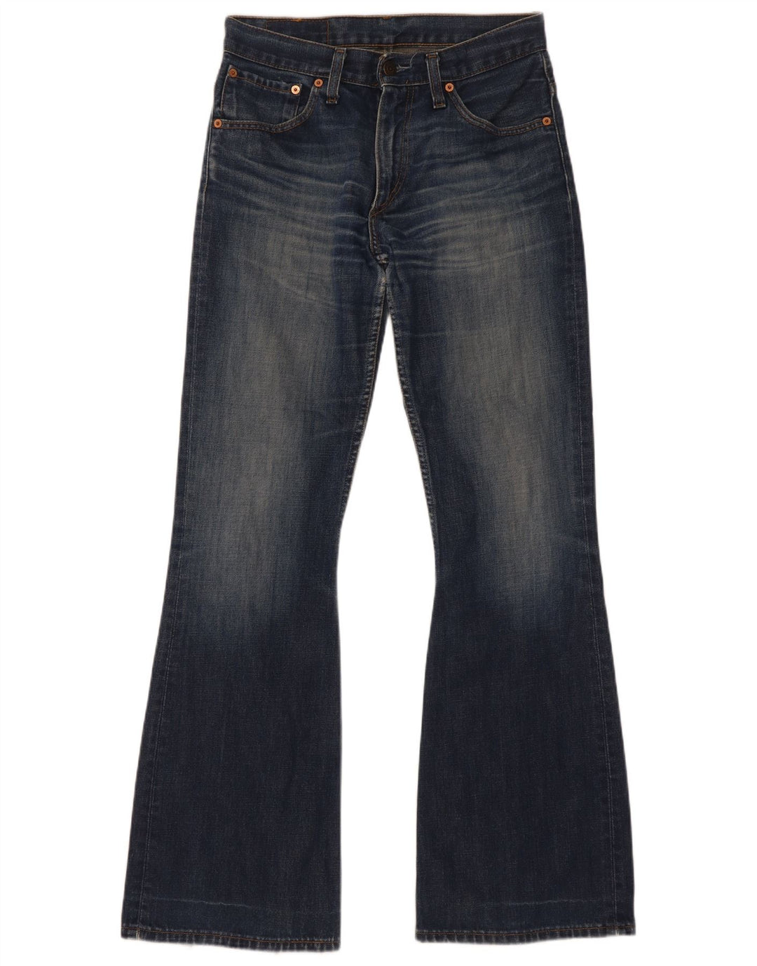 Blugi evazați Levi's 516 pentru femei W29 L34 bleumarin