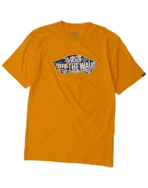 Tricou grafic Vans Boys Classic Fit Top 14-15 ani XL Bumbac galben