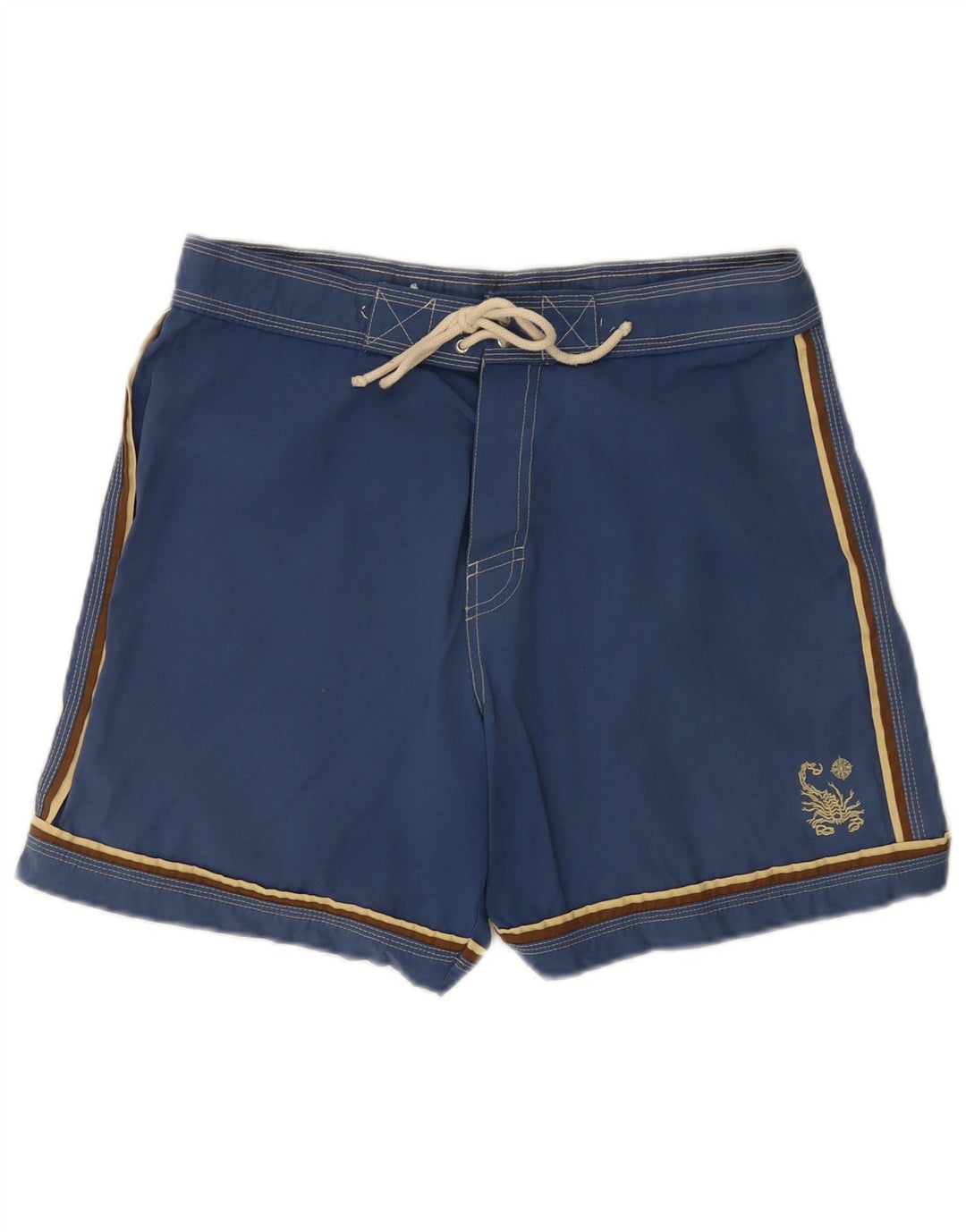 Pantaloni scurți de înot pentru bărbați Scorpion Bay, bumbac albastru mediu