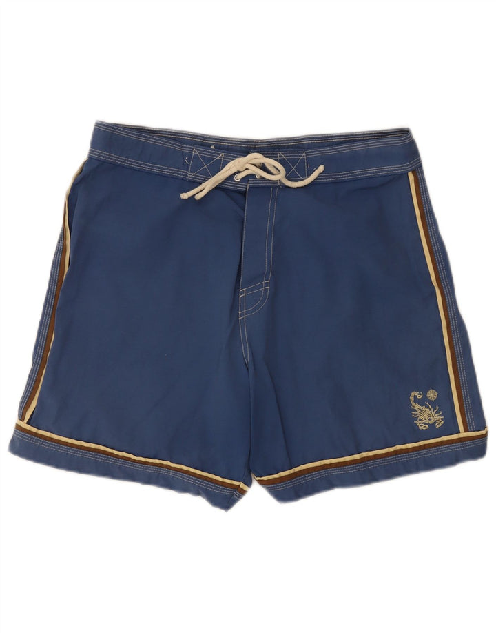Pantaloni scurți de înot pentru bărbați Scorpion Bay, bumbac albastru mediu