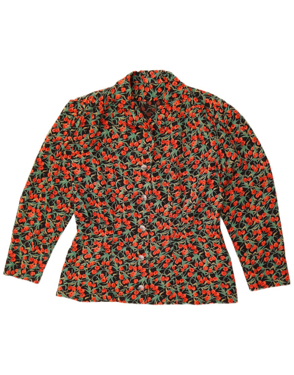 Bluză pentru femei vintage cămașă UK 16 mare, multicoloră, florală