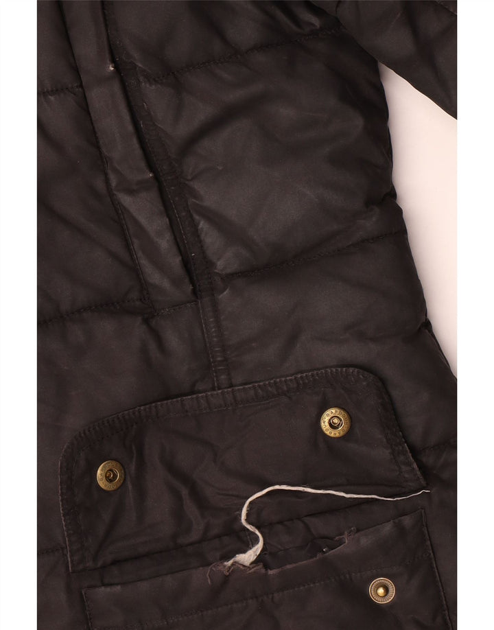Palton căptușit cu glugă pentru femei Barbour UK 12 Medium Black