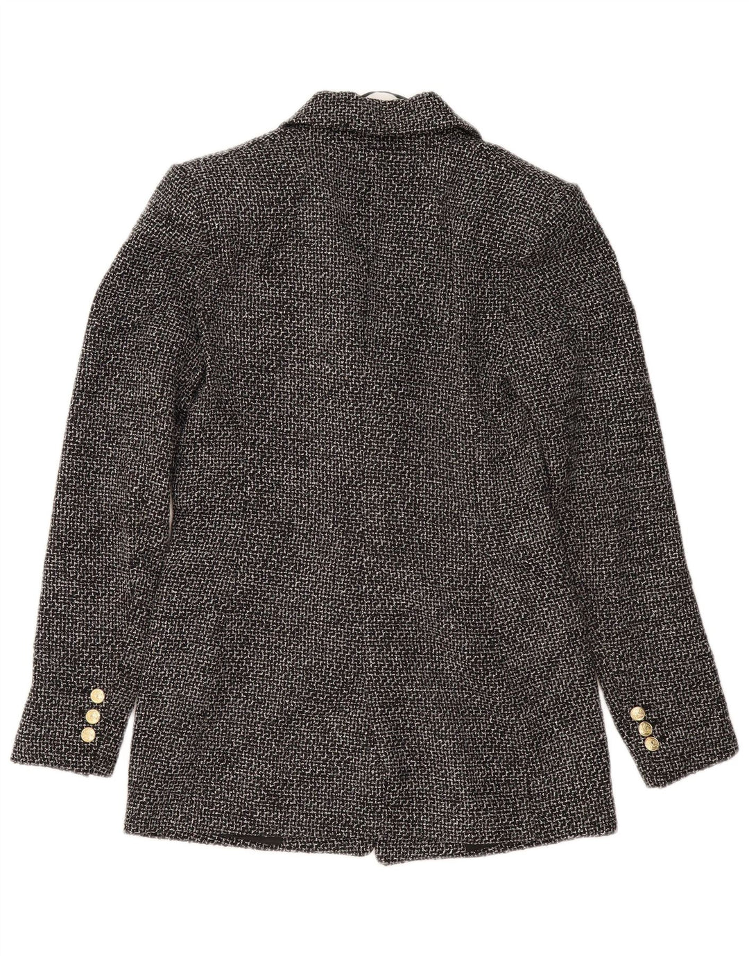 Jachetă pentru femei ZARA cu două pieptări, UK 6 XS, poliester gri