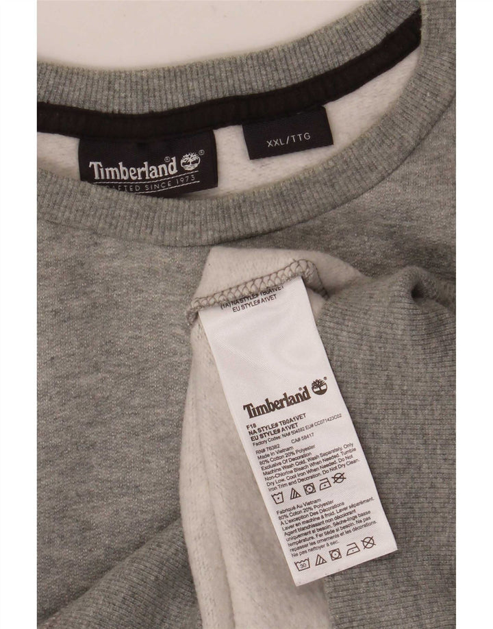 Pulover pentru bărbați Timberland, 2XL, bumbac cu pete gri
