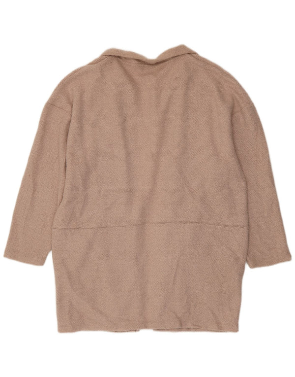 Pulover cardigan cu paragate pentru femei Marks & Spencer UK 20 2XL poliester roz