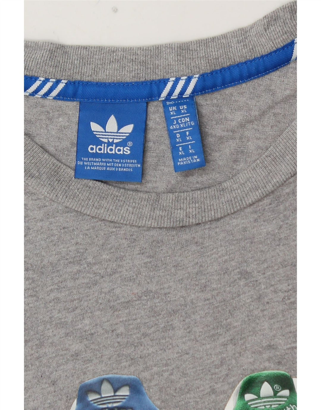 Tricou grafic pentru bărbați ADIDAS Top XL gri