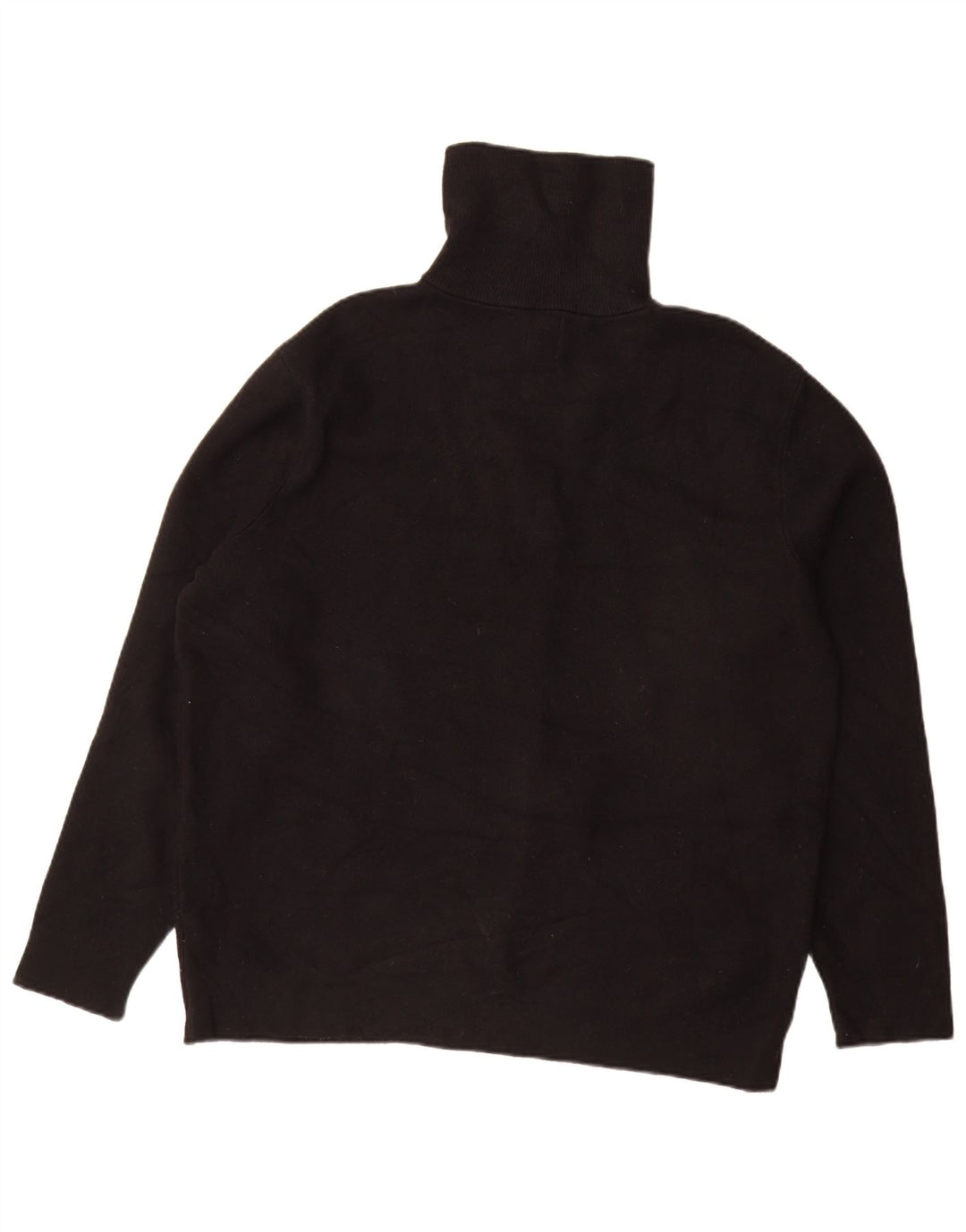 Pulover pentru bărbați Zara, cu fermoar și gât, XL, viscoză neagră
