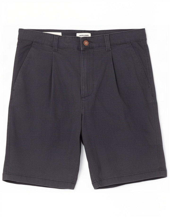 Pantaloni scurti chino Jack & Jones pentru femei, cu ajustare normală, mediu W30, bumbac bleumarin