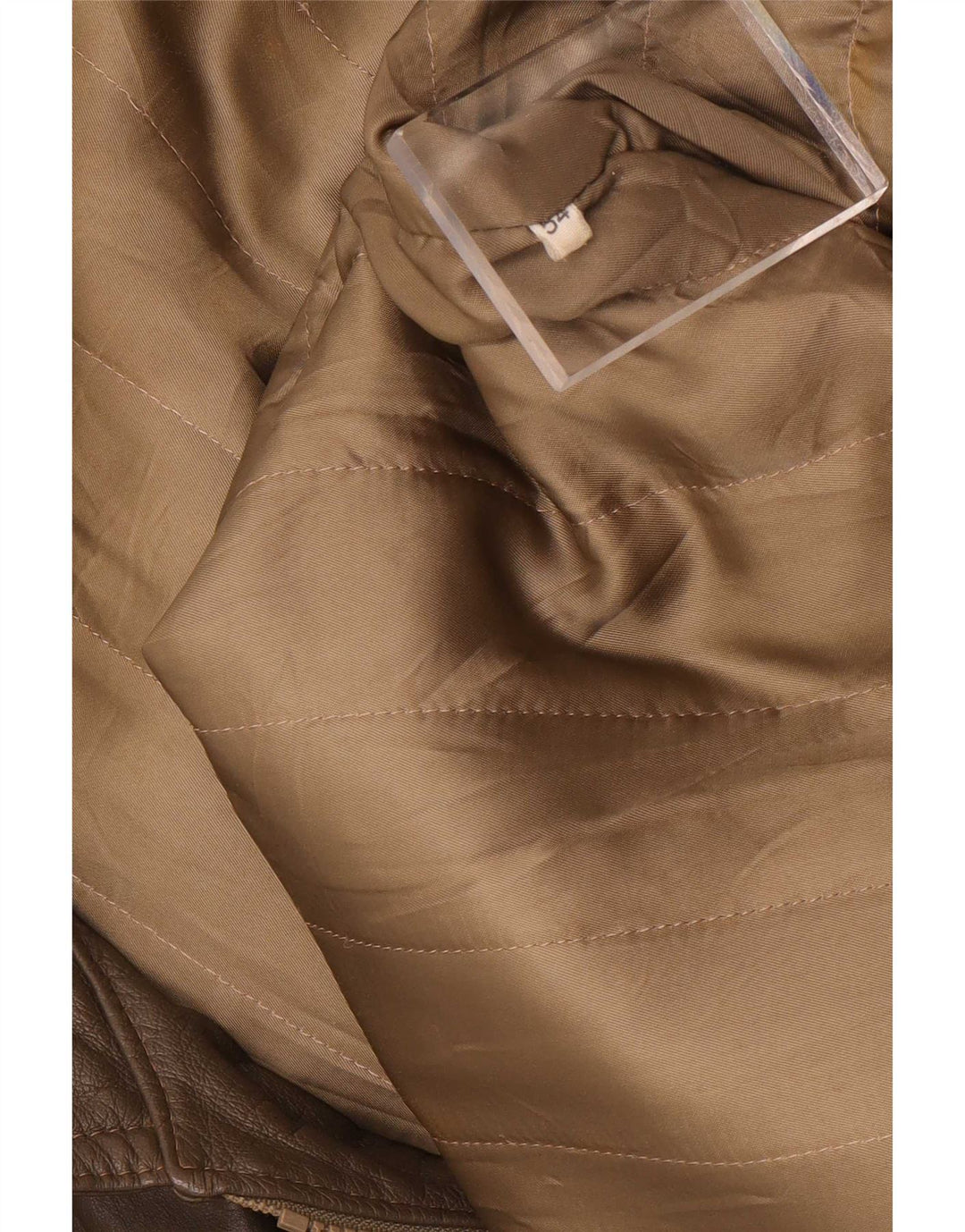 Geacă de piele vintage pentru bărbați IT 54 2XL maro