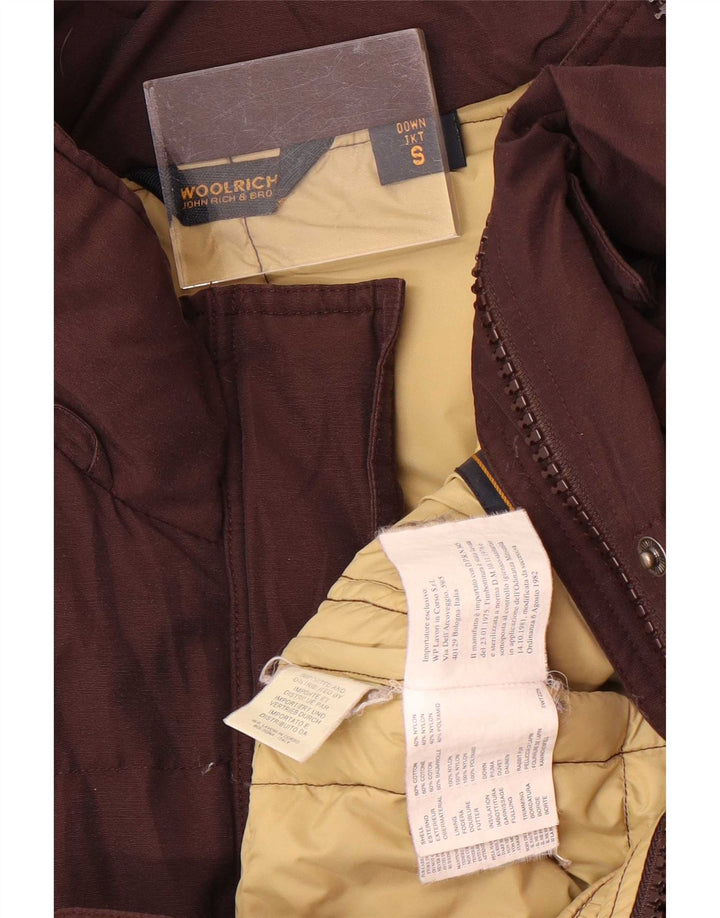 Palton căptușit pentru femei Woolrich UK 10 mic, maro, bumbac