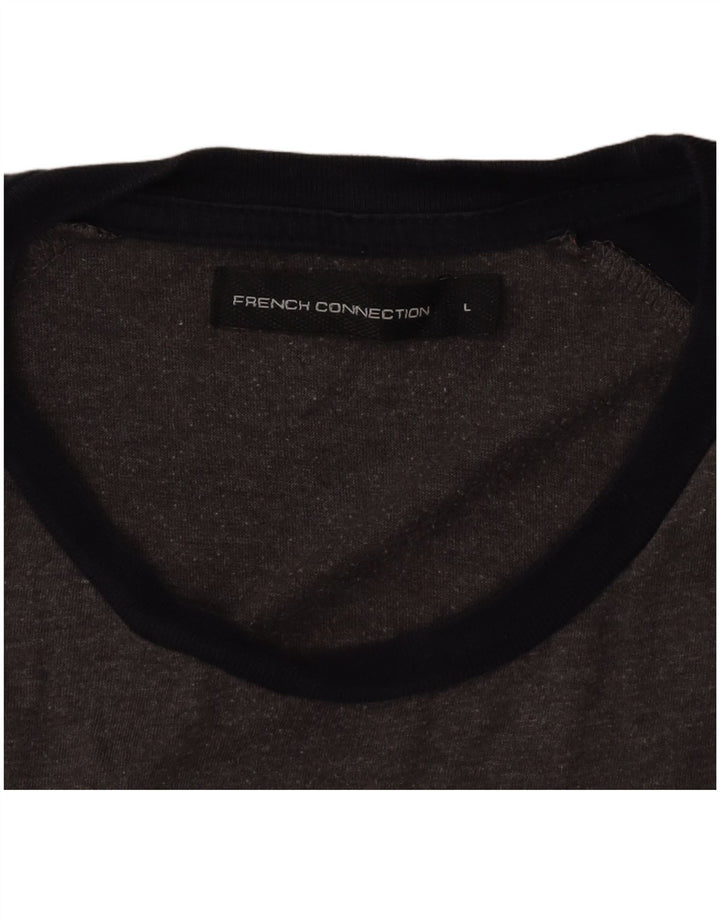 Tricou pentru bărbați de la French Connection cu croiala normală Top mare gri