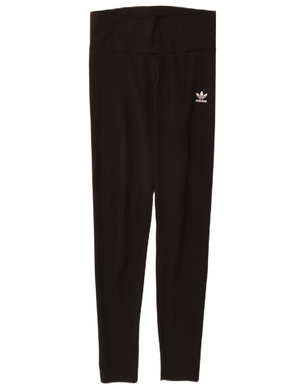 Leggings grafic ADIDAS pentru femei UK 12 Poliester mediu negru