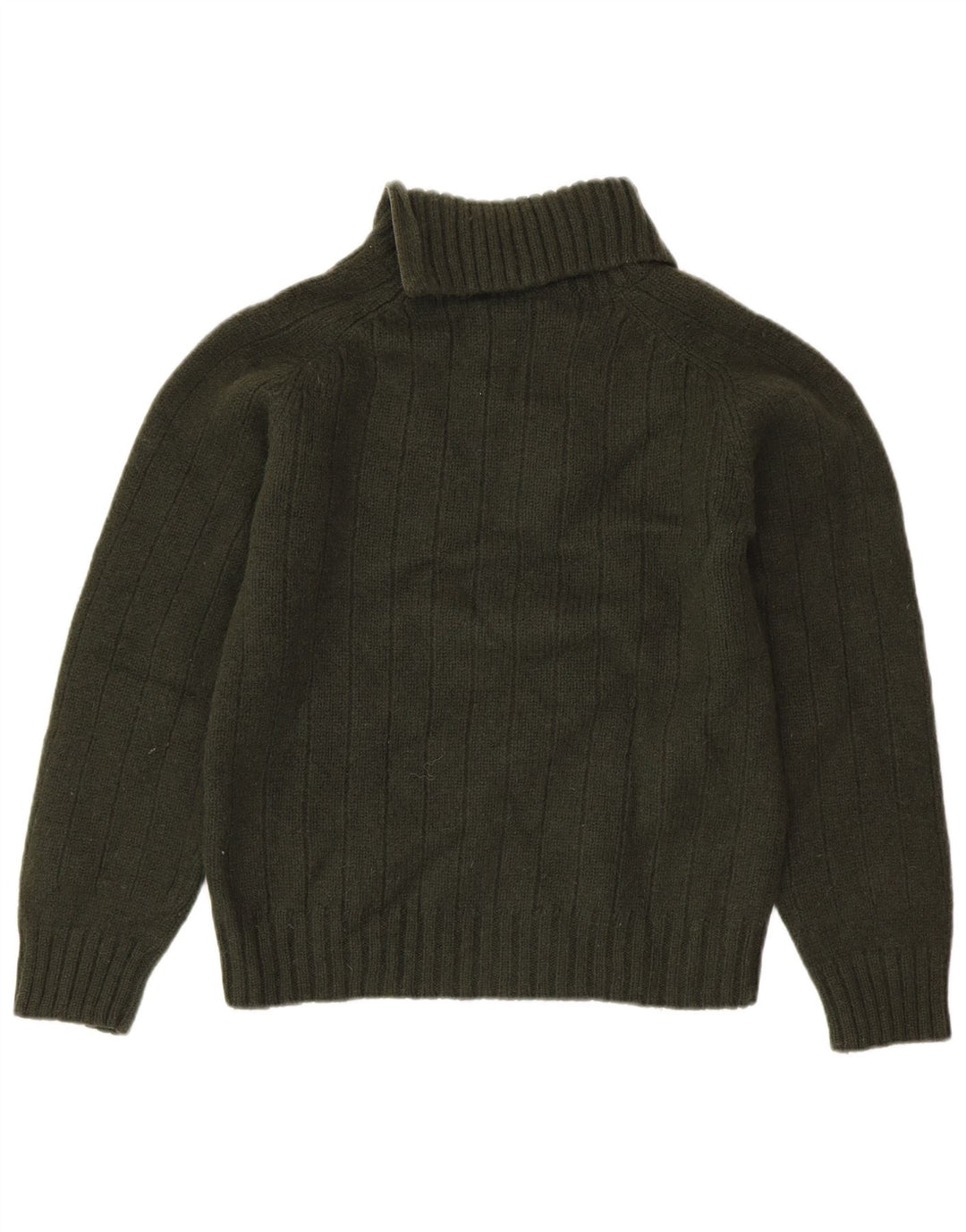 DIESEL Pulover pentru femei cu fermoar și gât UK 18 XL Kaki Lână