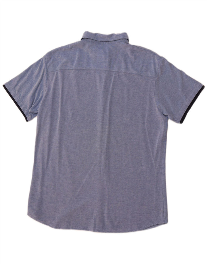 Cămașă pentru bărbați JACK & JONES Slim Fit XL Bumbac albastru