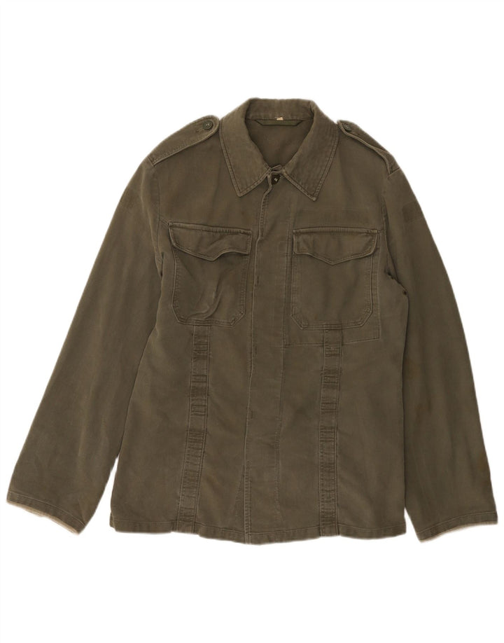 Jachetă militară vintage pentru bărbați UK 36 Small Khaki