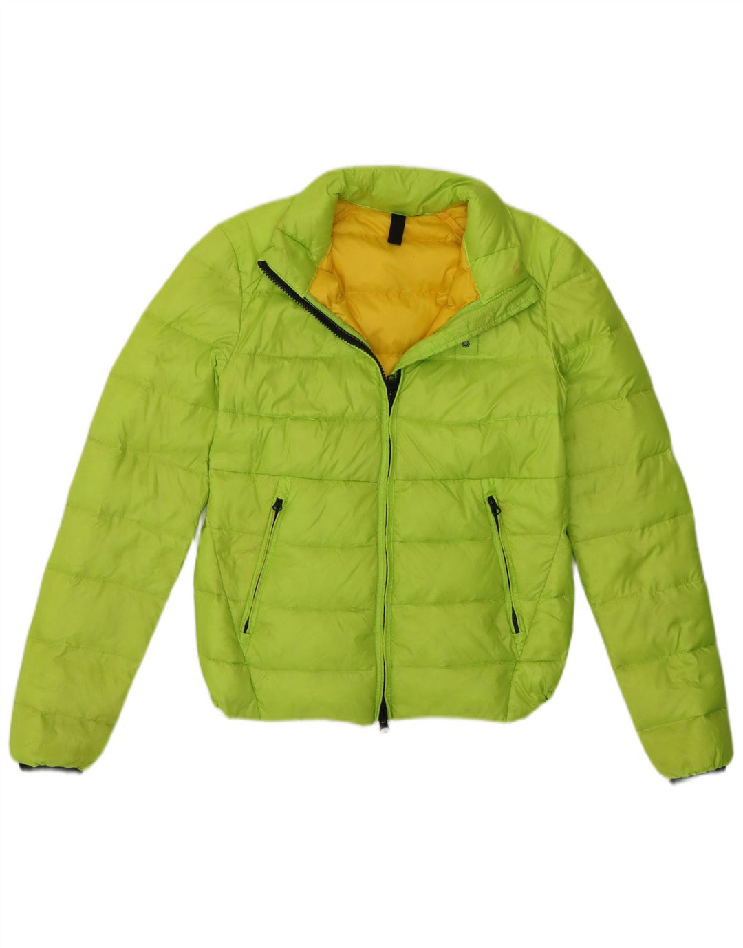 Jachetă Blauer pentru femei Crop căptușită UK 10 Small Green Poliamidă