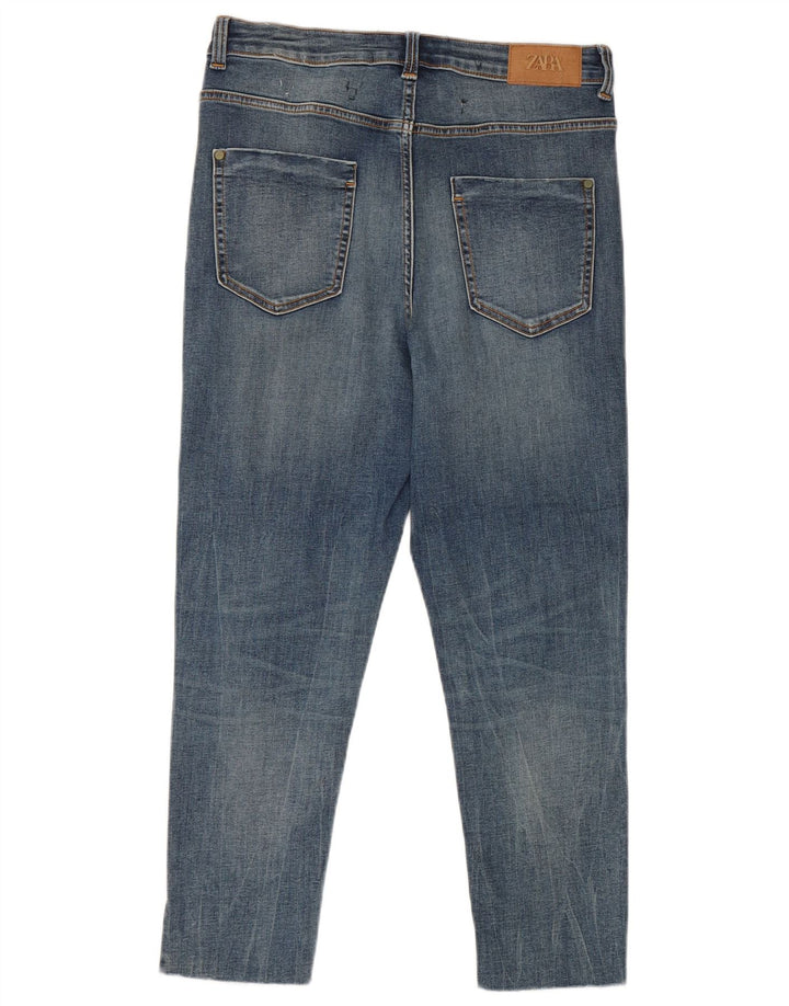 Blugi tăiați pentru femei Zara EU 40 Medium L30 L24 Bumbac albastru