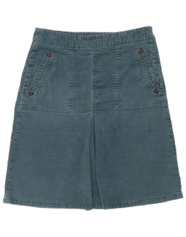 Fusta Hobbs din velur pentru femei UK 8 Small W27 Bumbac albastru