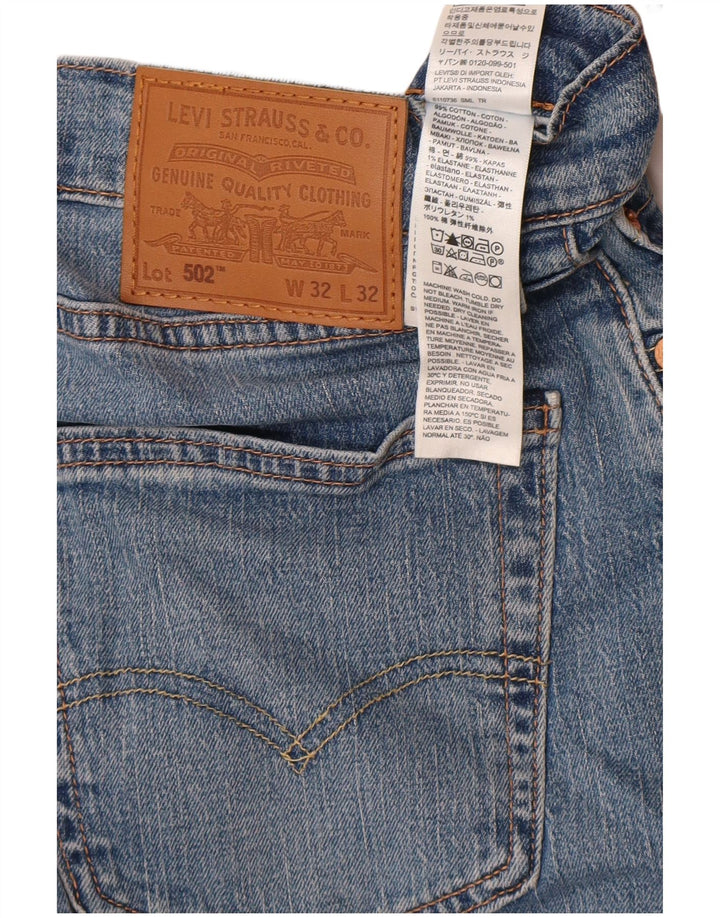 Blugi conici pentru bărbați Levi's 502 W32 L32 Bumbac albastru