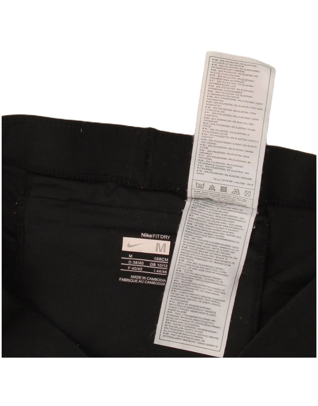 Leggings Capri Nike pentru femei Marea Britanie 10/12 Poliester mediu negru