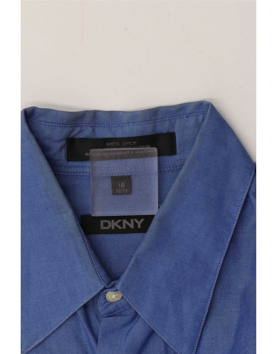 Cămașă pentru bărbați Dkny Mărimea 16 Bumbac albastru mare