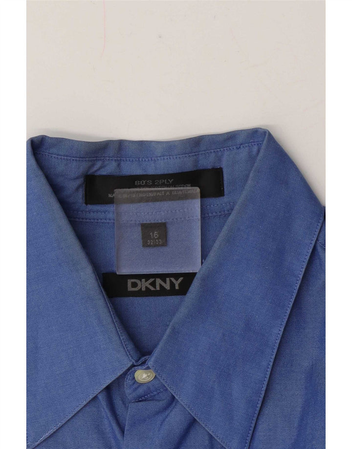 Cămașă pentru bărbați Dkny Mărimea 16 Bumbac albastru mare