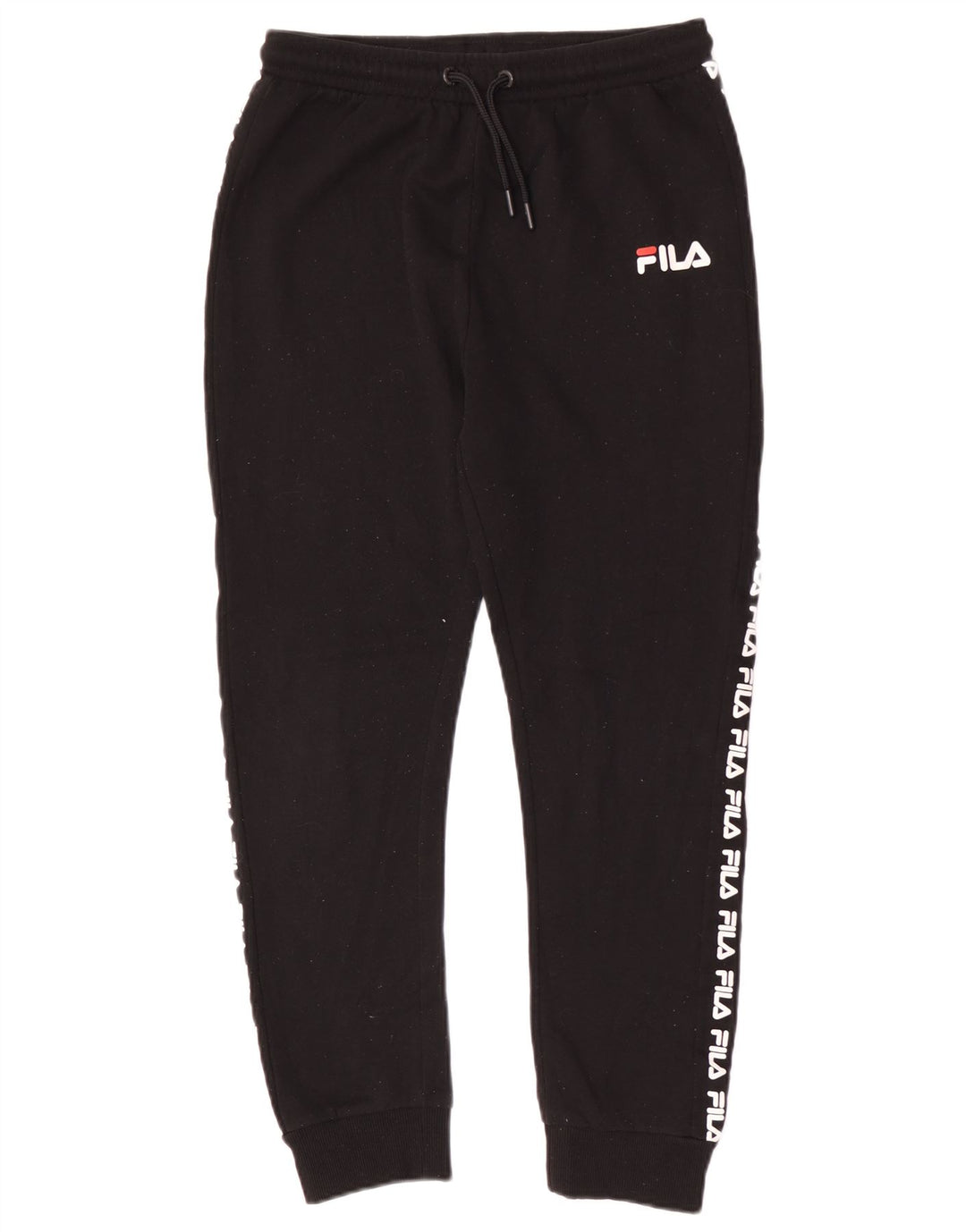 Fila Băieți Grafic Pantaloni Trening Pantaloni Joggeri 13-14 Ani Negru Poliester