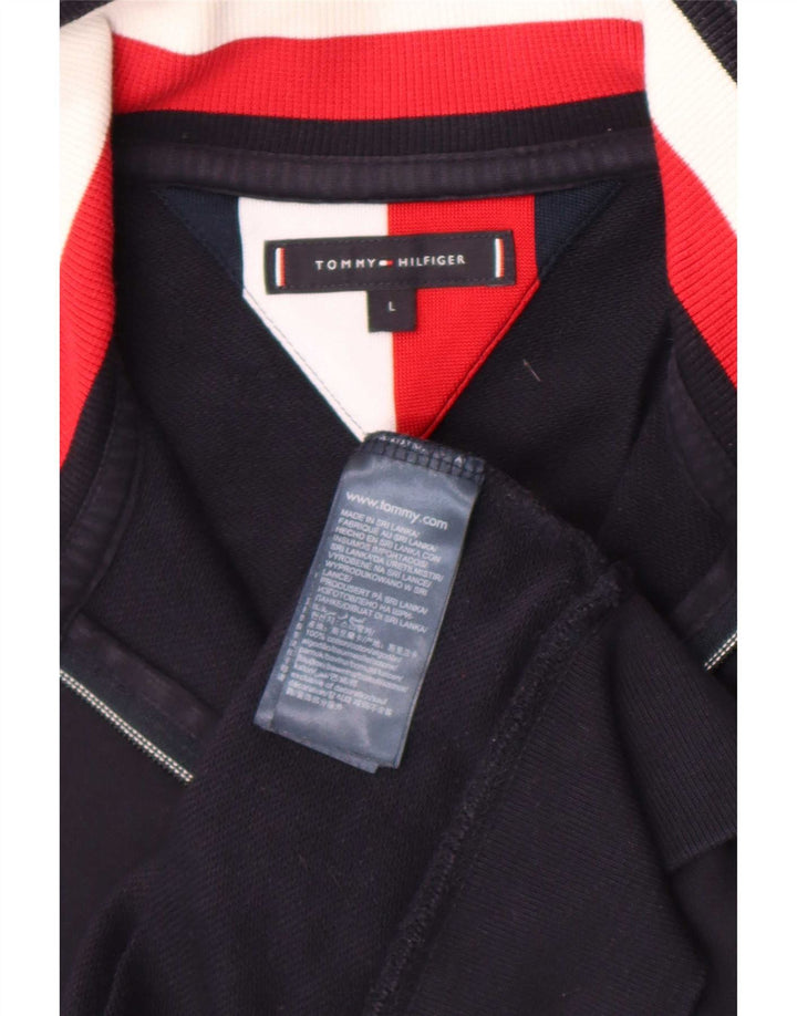 Jachetă de trening pentru bărbați Tommy Hilfiger, mare, albastru, bumbac