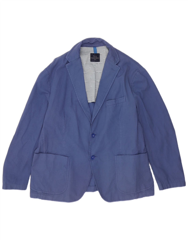 Jachetă pentru bărbați Harmont & Blaine cu 2 nasturi, UK 42 XL, bumbac albastru