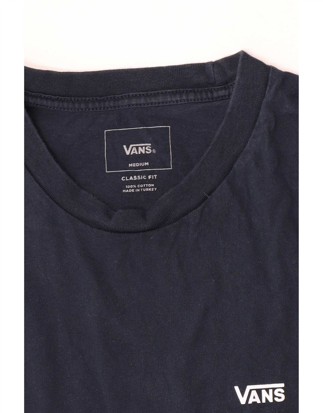 Tricou Vans Classic Fit pentru bărbați Top mediu din bumbac bleumarin