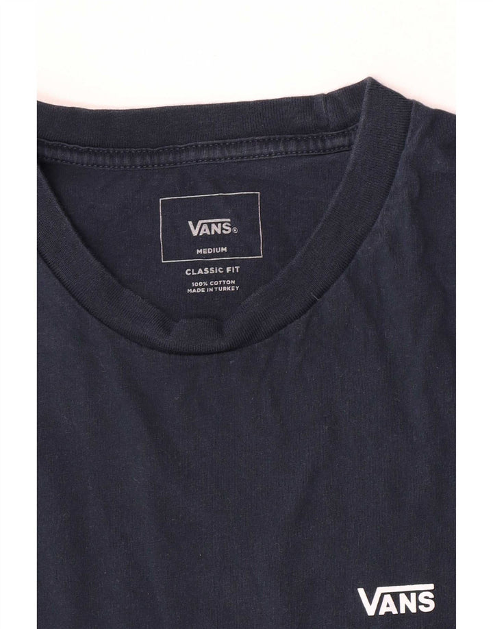 Tricou Vans Classic Fit pentru bărbați Top mediu din bumbac bleumarin