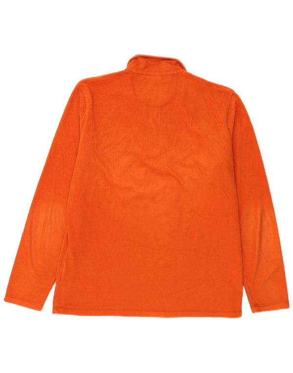 Pulover din lână Diadora pentru bărbați, cu fermoar, XL, portocaliu