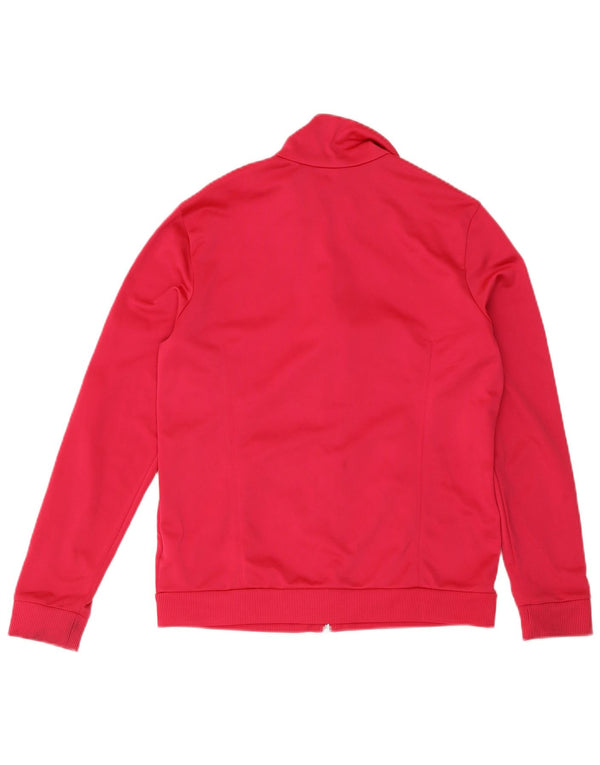 Jachetă de top pentru trening Adidas pentru femei UK 12/14 Medium roz poliester Sport