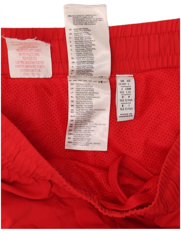 Pantaloni scurți sport adidas băieți 13-14 ani poliester roșu