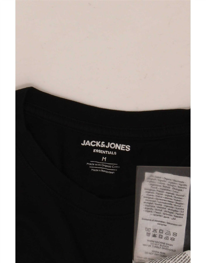 Jack & Jones Tricou Bărbați Top Mediu Negru Bumbac
