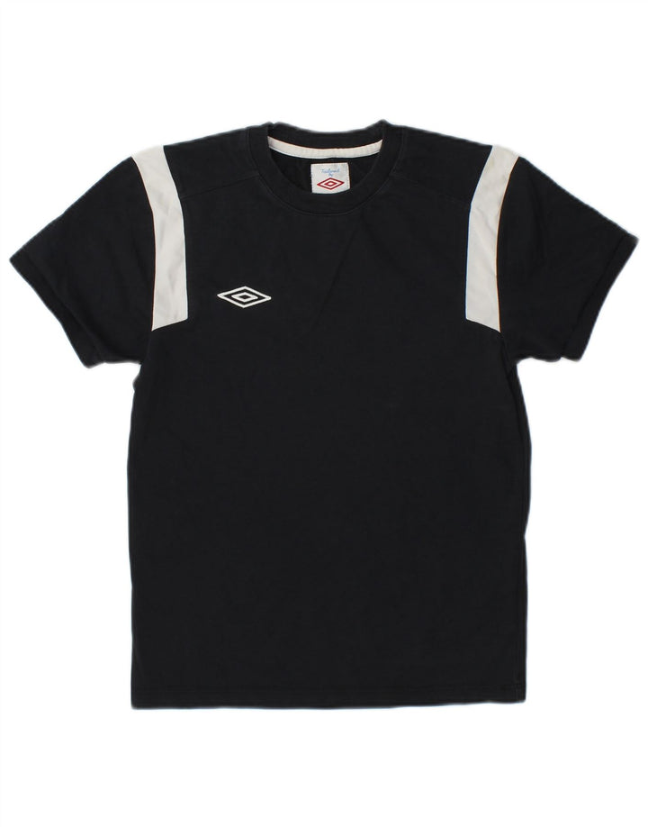 Tricou Umbro Băieți Top 9-10 Ani Mediu Negru Colorblock Bumbac
