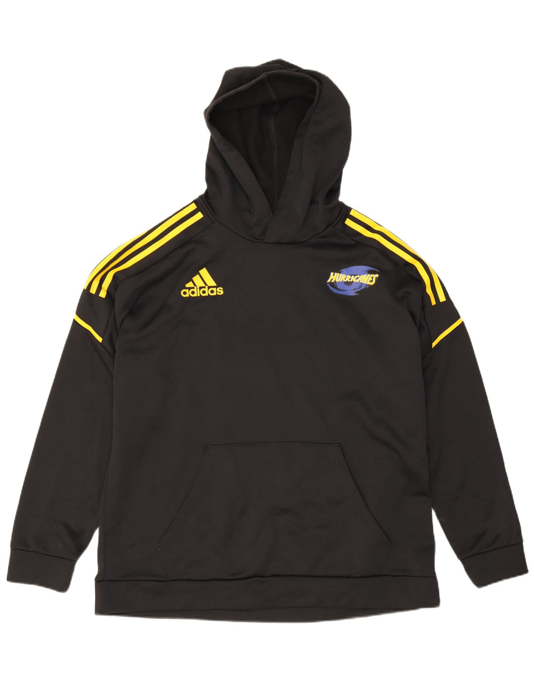 Pulover cu glugă grafic pentru bărbați Adidas XL, poliester negru