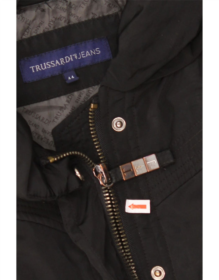 TRUSSARDI JEANS Jachetă de vânt pentru femei IT 44 Poliester mediu negru