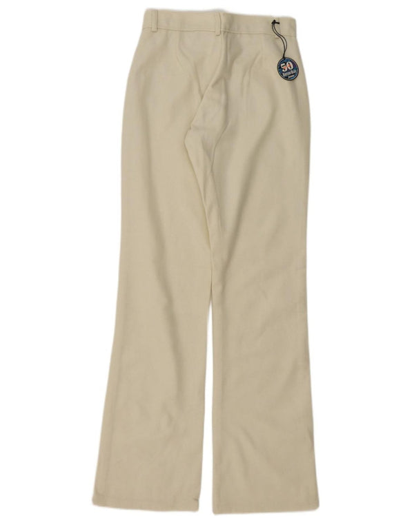 Pantaloni vintage pentru femei Bootcut IT 40 Small W26 L33 Bej