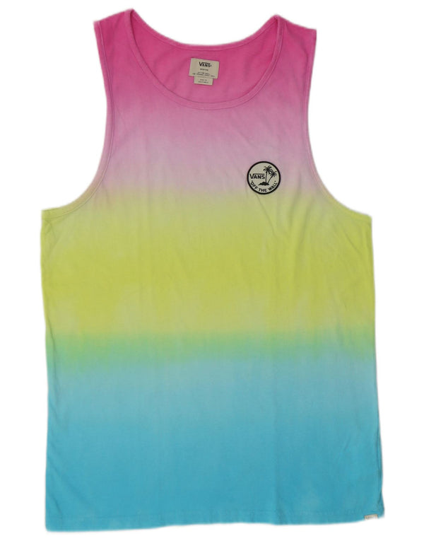 Vest Vest Top pentru bărbați Vans, mediu multicolor, bumbac color bloc