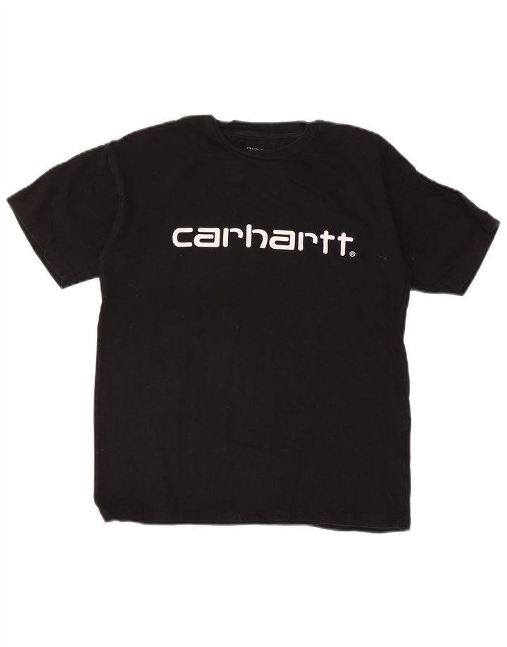 Tricou grafic pentru bărbați Carhartt Top mic, negru, bumbac