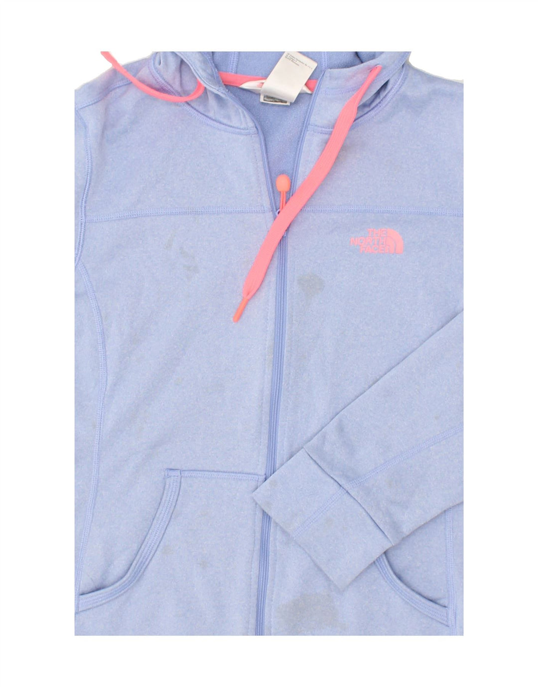 THE NORTH FACE Womens Zip Hoodie Sweater UK 10 Small Blue Polyester | Vintage The North Face | Thrift | Second-Hand The North Face | Used Clothing | Messina Hembry 