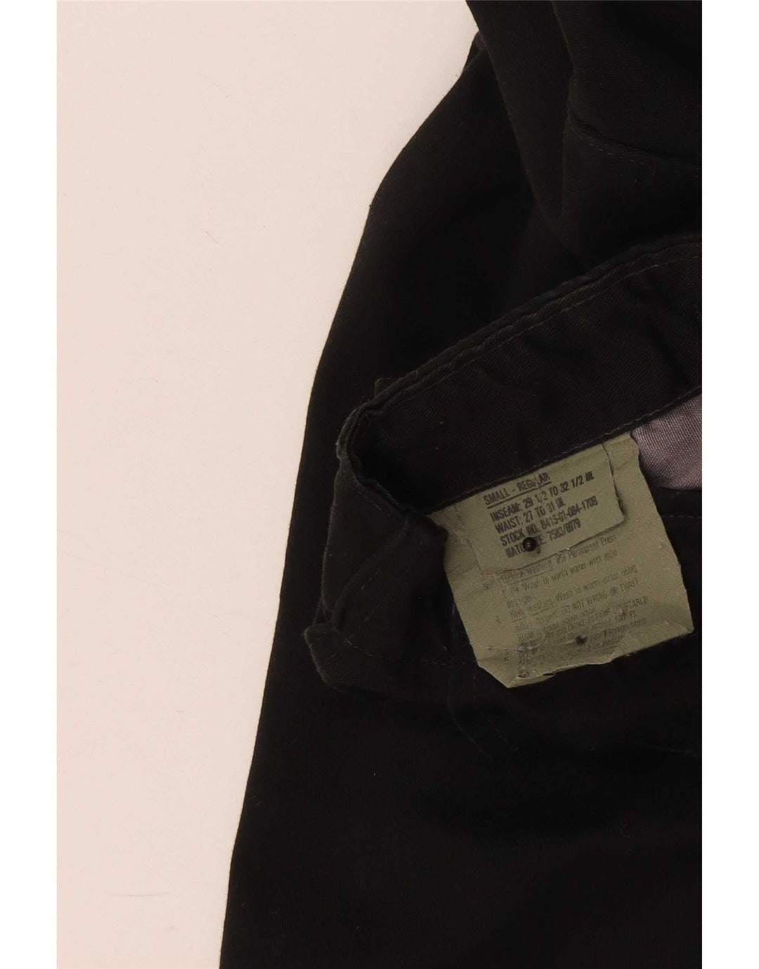 Pantaloni cargo obișnuiți pentru femei vintage, mici, W28 L30, bumbac negru