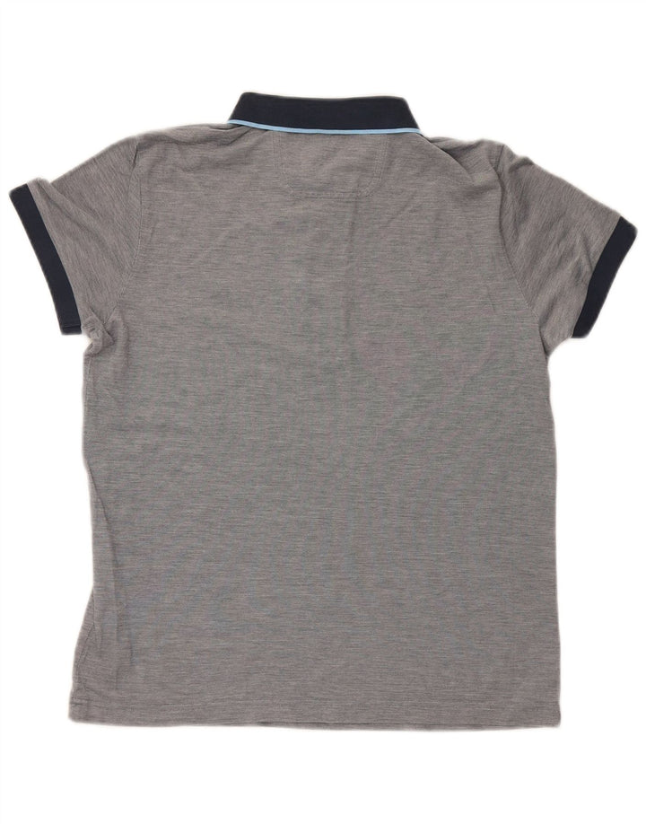 Tricou polo Hugo Boss pentru bărbați, bumbac color bloc, gri mediu