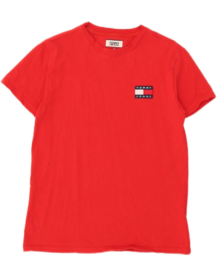 TOMMY HILFIGER Tricou Bărbați Top Mic Roșu Bumbac